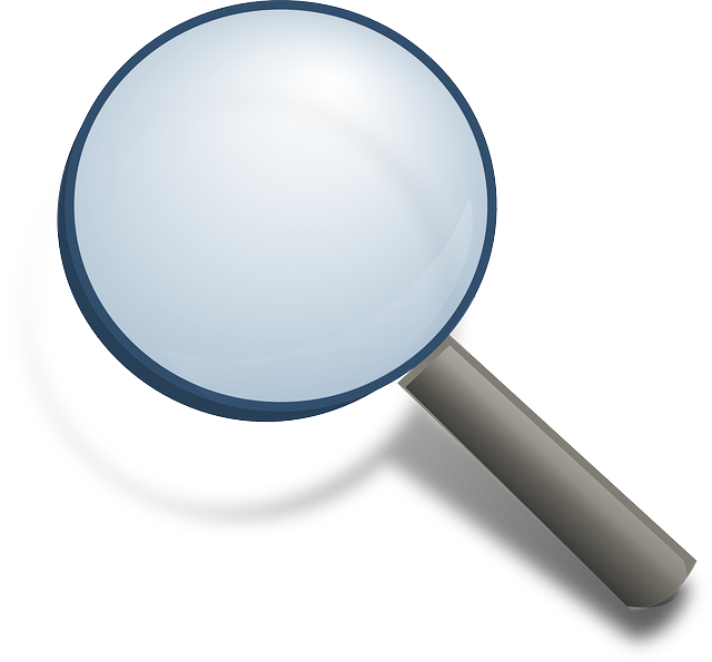 Magnifying glass linking to the new search application